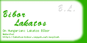 bibor lakatos business card